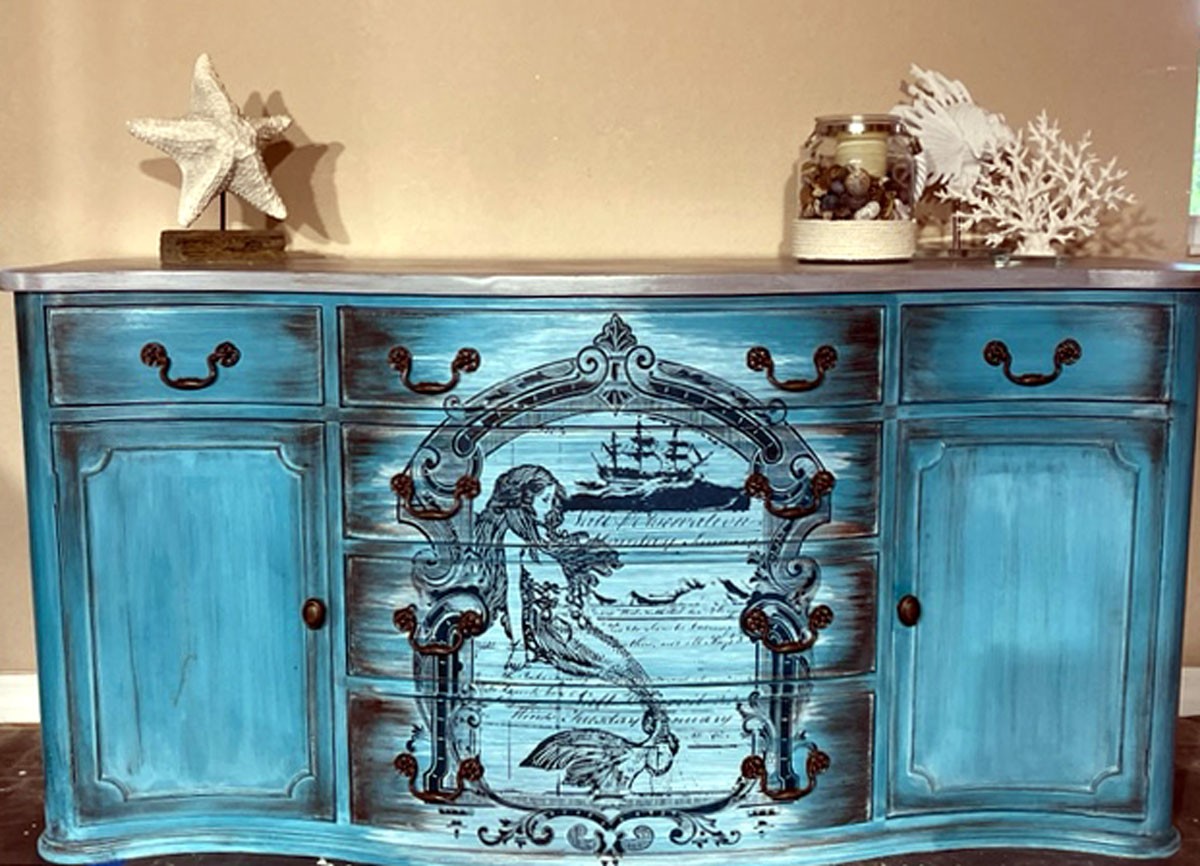 Mermaid Dresser - Twin Doors