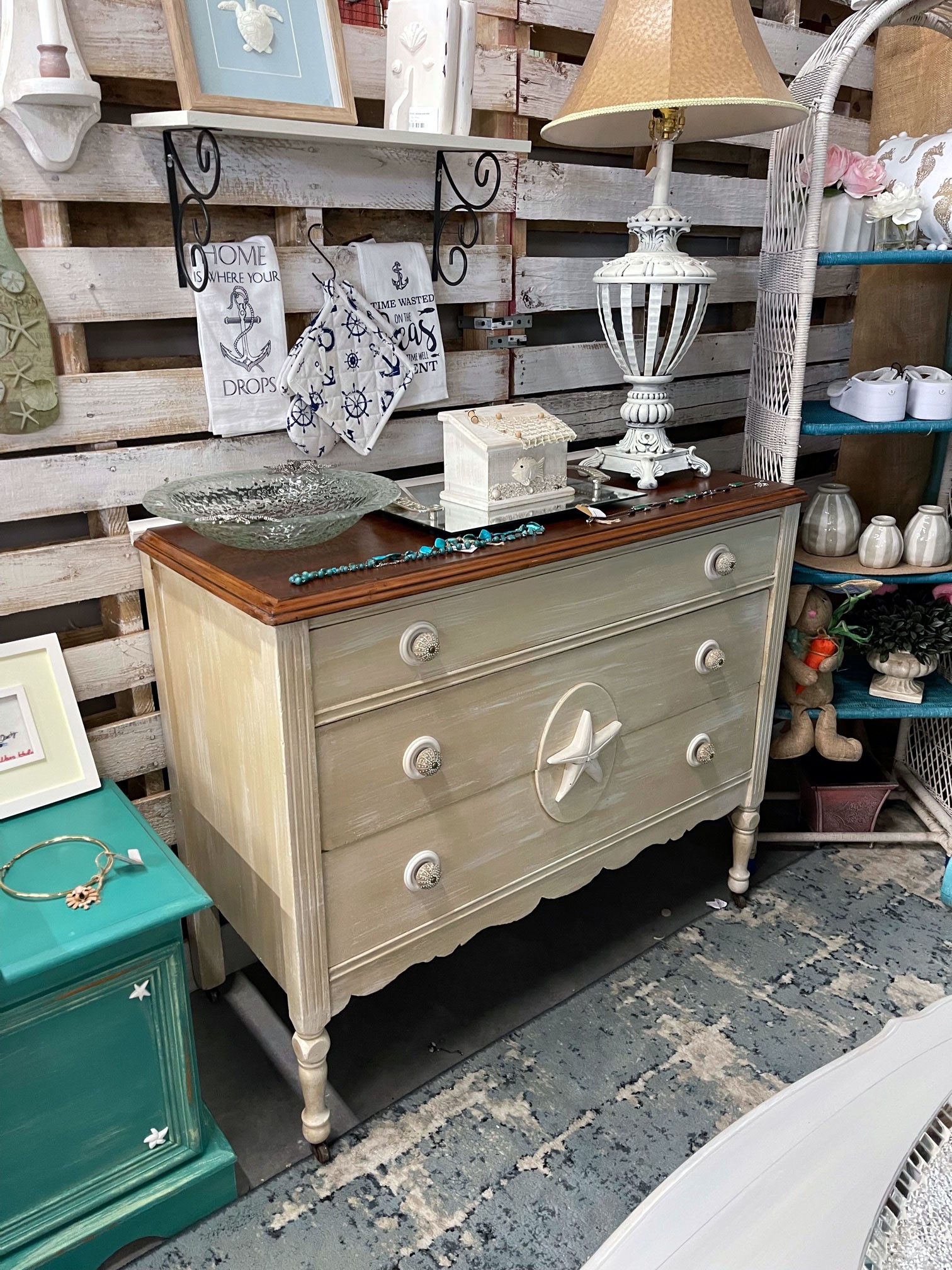 Beige Starfish Dresser